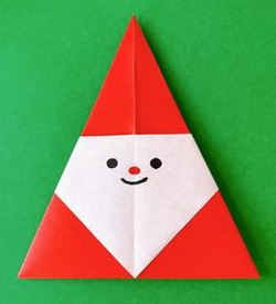 サンタの折り紙