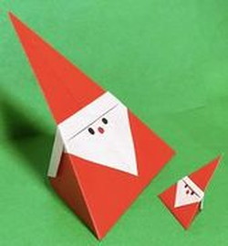 Origami Christmas Santa