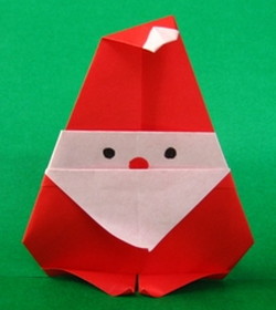 サンタの折り紙 Babbo Natale