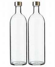 Glass Bottle Wine Bottle SK720PGFG2 24.3 fl oz (720 ml), Clear, Set of 2, Storage Refills, Containers, Made in Japan